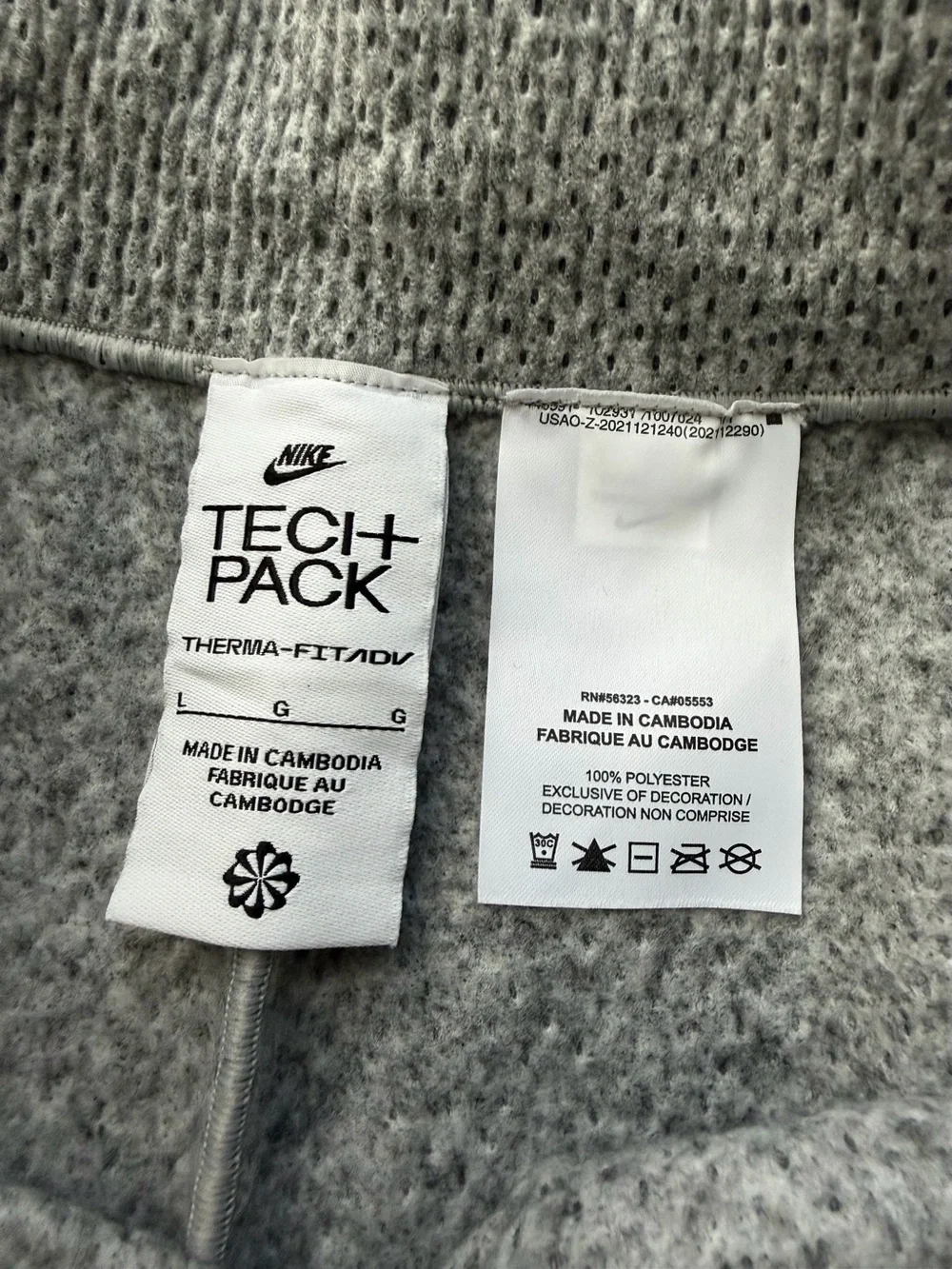 Nike Tech Pack Therma-FIT ADV high-rise Women’s Large Gray Warm Pants - Picture 12 of 12